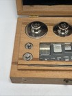 Antique Vintage Arthur H  Thomas Gold Apothecary Balance Scale Weight Set