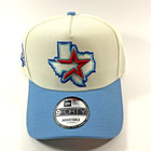 New Era Houston Astros Exclusive Cream Baby Blue 9forty A-frame Snapback Hat Cap