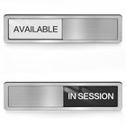 In Session Door Sign  Magnetic Office Door Signs  In Session available-black