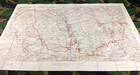 Ww1 Canadian Army Captain s Map Entitled  war Deptartment Land  Salisbury Plain
