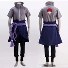 Anime Naruto Shippuden Uchiha Sasuke Cosplay Costume Full Set Outfits