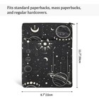 Book Sleeves With Zipper  Travel Book Protector Pouch For Paperbacks   Hardcover