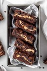      Fresh Baked Cream Cheese Chocolate Chip Brownies Rich Fudgy Homemade 8 Ct