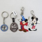 Large Lot Of 35  Disney Mickey Mouse Vintage Keychains