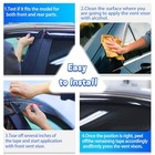 Window Rain Guards Compatible2014-2020 Rogue S Sv Sl 4pc Window Visors Vent 