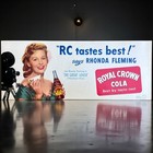 Vintage Royal Crown Rc Cola Soda Pop Advertising Sign Movie Star Rhonda Fleming