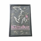 Disney Beauty Beast Broadway Cast Signed Poster Live Autographs Framed 23x17