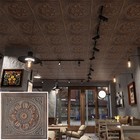 Faux Tin Ceiling Tiles Antique Decor Wall Panels Pl17 Weather Copper 10pcs lot