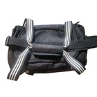 Adidas Duffel Bag Black Gray Gym Travel Bag Shoe Compartment Ventilated