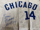 Ernie Banks Chicago Cubs Signed Mitchell Ness Jersey Hof 77
