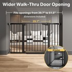 Cumbor 29 751 5 Extra Wide Baby Gate For Stairs Pressure-mounted Dog Gates For