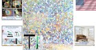 Window Privacy Film 3d Static Stained Glass  17 5  X 78 7   Rainbow 3d Prism    