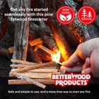 Better Wood Products Fatwood All Natural Fire Logs  Wood Fire Starter  25 Pounds