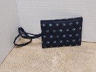 Vtg Vera Bradley  Luggage Tag Retired Seaport Navy Nos Laminated Trvl Id Holder