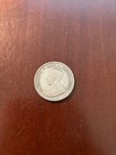 1934 South Africa Shilling 80  Silver Rim Nicks