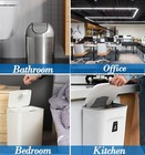 8 Gallon Black Trash Bags 60 Count Strong Bin Liners Fit 7   8 Gal Waste Cans