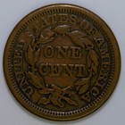 1853 Braided Hair Large Cent F K384