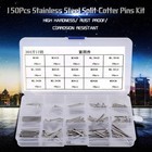 150pcs 15 Kinds Stainless Steel Split Cotter Pins Kit Fastening Pins Bbt