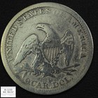 1860 Seated Liberty Silver Quarter 25c - Cleaned