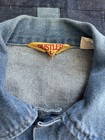 Vintage Rustler Denim Jacket 70s 80s Usa Made Size Large Trucker Blue Wash