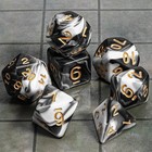 Complete 7-piece Polyhedral Dice Set For D d  Rpgs - Stylish Velvet Bag Included