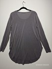 Apt 9 Grey Long Sleeve Women s Tunic Size L Round Neck
