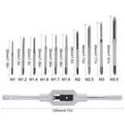 Small Hand Screw Thread Taps M1-m3 5 Hss Mini Metric Plug Adjustable Tap Wrench