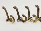 Lot 7 Antique Vintage Rustic Cast Iron Wall Acorn School Coat Hook Hardware 3 