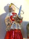 Vintage Christmas Ornaments Lot Of 4 Beaded Church Choir Ribbon  012-018