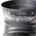 Durablack 90-degree Elbow Adjustable 6  Stove Pipe Connector Duravent 6dbk-e90