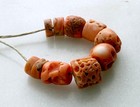 Antique Natural Small Salmon Coral Beads Collected From Nigeria  African Trade 7
