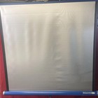 Vintage Mcm Da-lite Silver Flyer Portable Home Movie Projection Screen 40x40 Usa