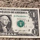 2013 B Star  1 One Dollar Note B07430054 Duplicate Error