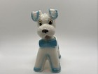 Vintage Dickson Planter Bobble Head Dog Baby Blue Bow Japan Kitschy 7  X 5  X 3 