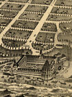 1855 Nevada City California Vintage Old Panoramic City Map - 24x32