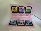 New Pink Hard Shell Protective Storage Case Holds 9 Nintendo Ds Cartridges  11f