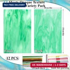 12 Sheets Opaque Stained Glass Bulk Variety Pack  4 X 6 Inch Mosaic Glass Tiles 