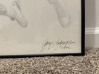 Michael Jordan 1992 Gary Saderup Original Sketch Lithograph Metal Frame 24x20