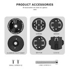 Riderace Bike Computer Mount Aluminum Alloy Mtb Stem Cap Holder For Garmin Gps