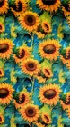 Door Draft Stopper  Cedar Filled  Draft Stopper  Draft Stopper  Sunflowers