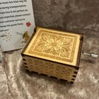 New    to My Mom    Handmade Wooden Hand Wind Up Music Box
