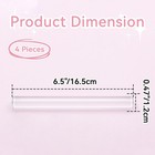 4pcs Acrylic Clay Rolling Pin  Clear Roller For Sculpting