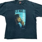 Vintage Bob Marley Smoking 90s Zion Rootswear T-shirt Size Xl Faded Black
