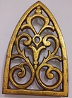 Brass Trivet Iron Shaped Decorative