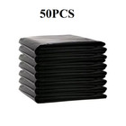 50pcs Heavy Duty Trash Bags 33 45 60 65 Gallon Black Large Garbage Rubbish Bag
