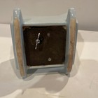 Vintage Msm 1940s Haeger Pottery Blue Cradle Planter   Wind Up Lullaby-nursery