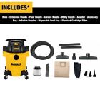 Dewalt 6-gallon 4-hp Corded Wet dry Shop Vacuum Portable Blower W  Accessories  