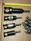 Lot Of 4 Microstop Countersink Cages With Countersink Cutters And Rivet Shavers