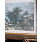 Vtg English Countryside Wall Art  Pastoral Landscape Print  Cottagecore study