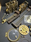19  Pounds Mixed Lot Of Antique Clock Parts Steampunk Clock Maker Sold As-is